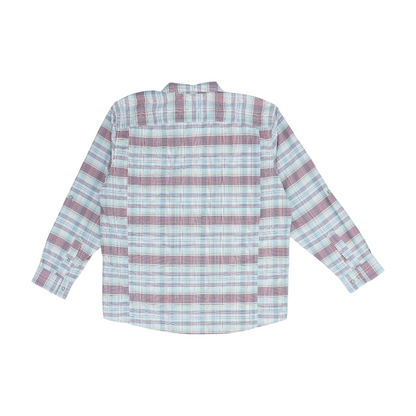 Red Plaid Outdoor Button Down