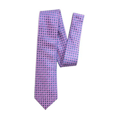 Navy Geometric Neck Tie