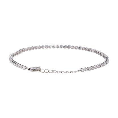 1 1/5 ctw 14K White Gold Diamond Tennis Bracelet