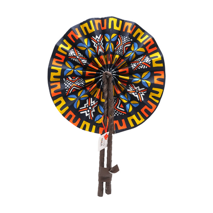 Handmade African Print Hand Fan