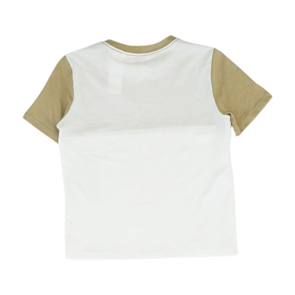 Khaki Color Block Short Sleeve Set