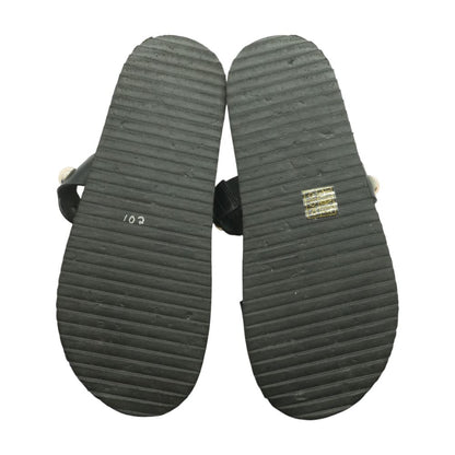 Black Casual Slide Sandals