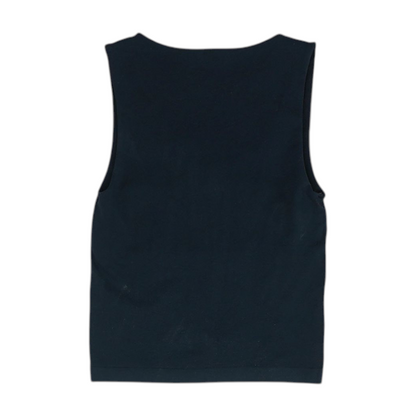 Black Solid Pajama Top