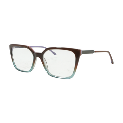 Brown Brielle Square Prescription Eyewear