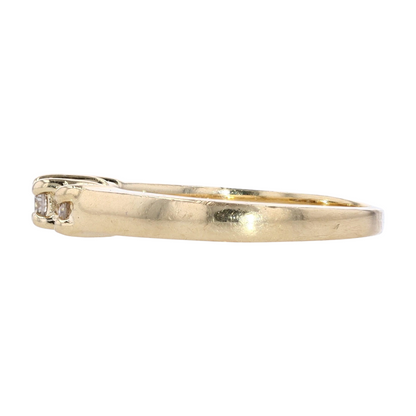 1/5 ctw 10K Yellow Gold Diamond Band Ring
