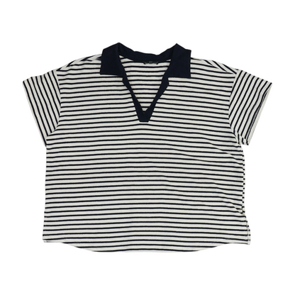 Ivory Plus Striped Blouse