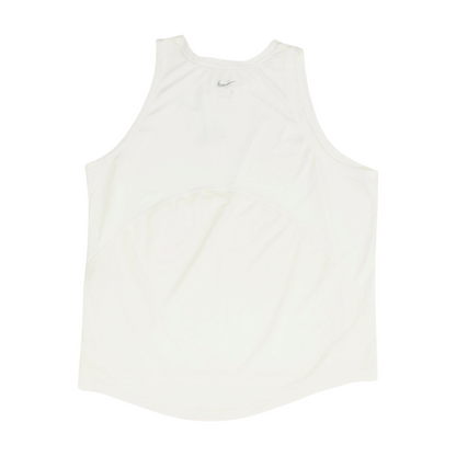 White Solid Active Tank