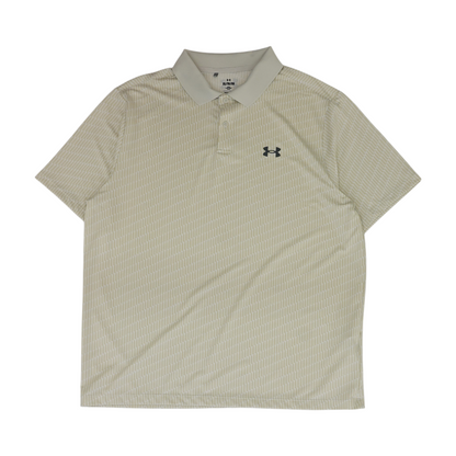 Beige Abstract Short Sleeve Polo