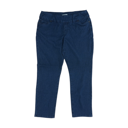 Blue Petite Straight Jeans