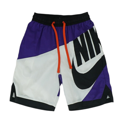 White Color Block Swim Bottom