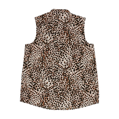 Multi Graphic Sleeveless Blouse