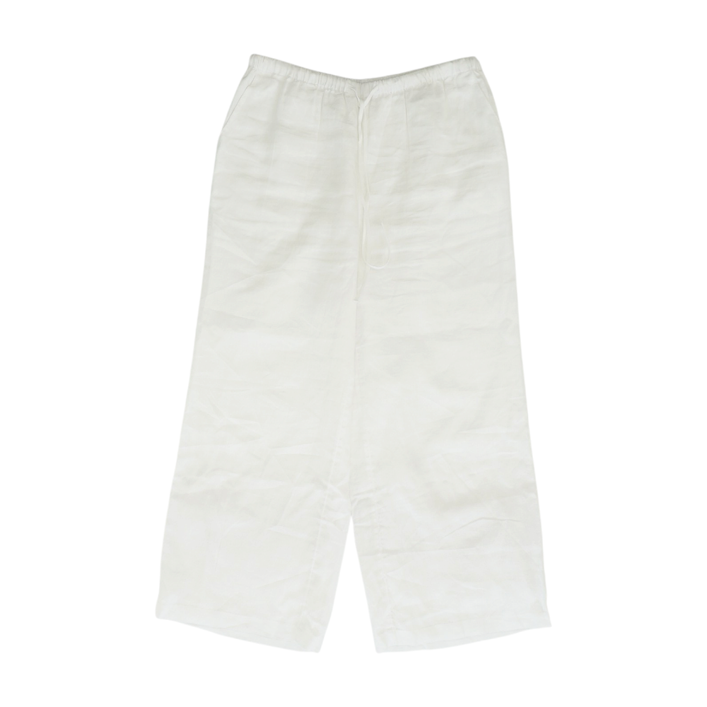 White Wide Leg Pants