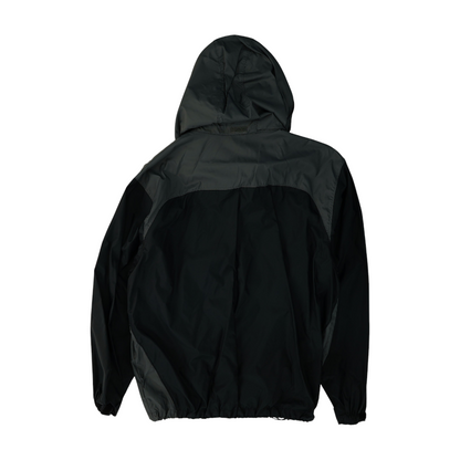 Black Color Block Rain Jacket