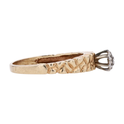 10K Yellow Gold Diamond Engagement Ring