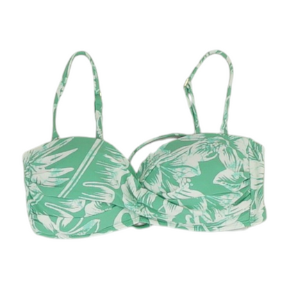 Green Print Swim Top