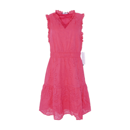 Pink Floral Midi Dress