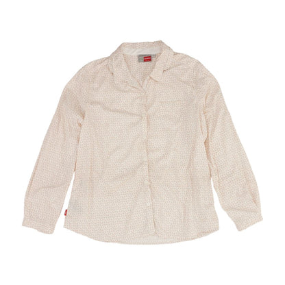 White Misc Long Sleeve Button Down