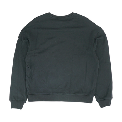 Black Solid Sweatshirt Pullover