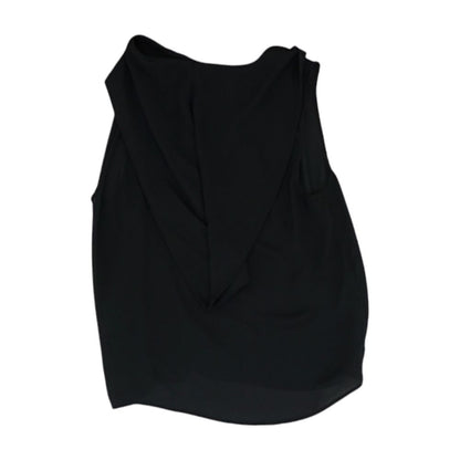 Black Solid Sleeveless Blouse