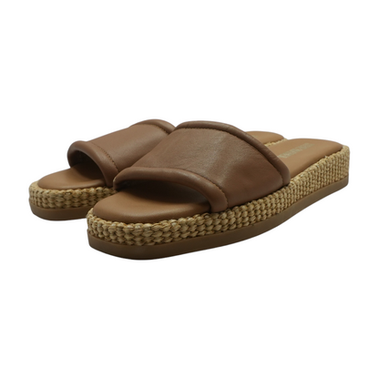 Brown Wedged Sandals