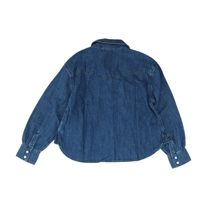 Blue Solid Button Down