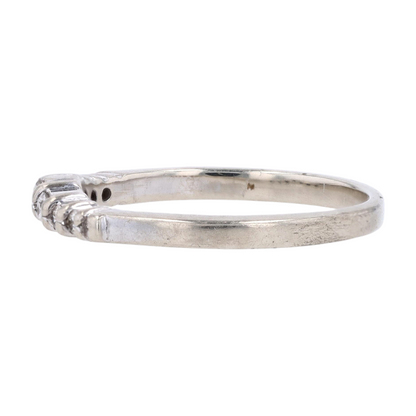 1/8 ctw 14K White Gold Diamond Band Ring