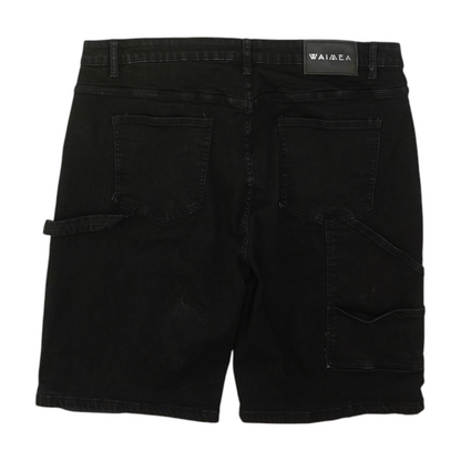 Black Denim Shorts