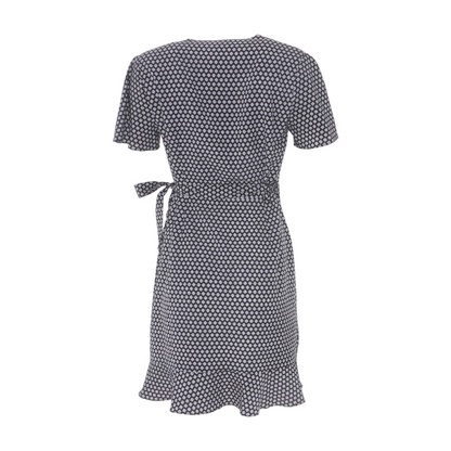 Black Print Mini Dress