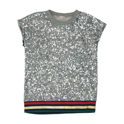 Silver Misc Short Sleeve Blouse