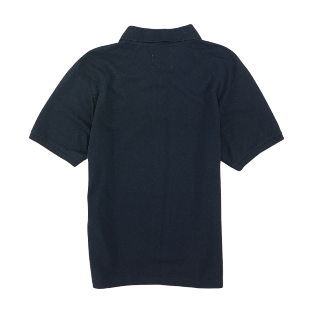 Super Triple Goose Navy Solid Short Sleeve Polo – Image 2