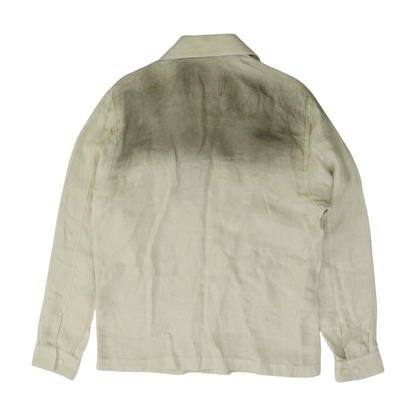 Beige Ombre Long Sleeve Button Down