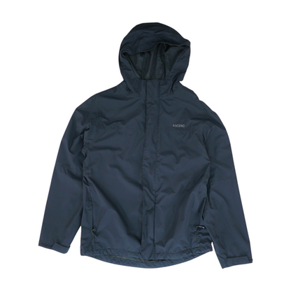 Black Solid Rain Jacket
