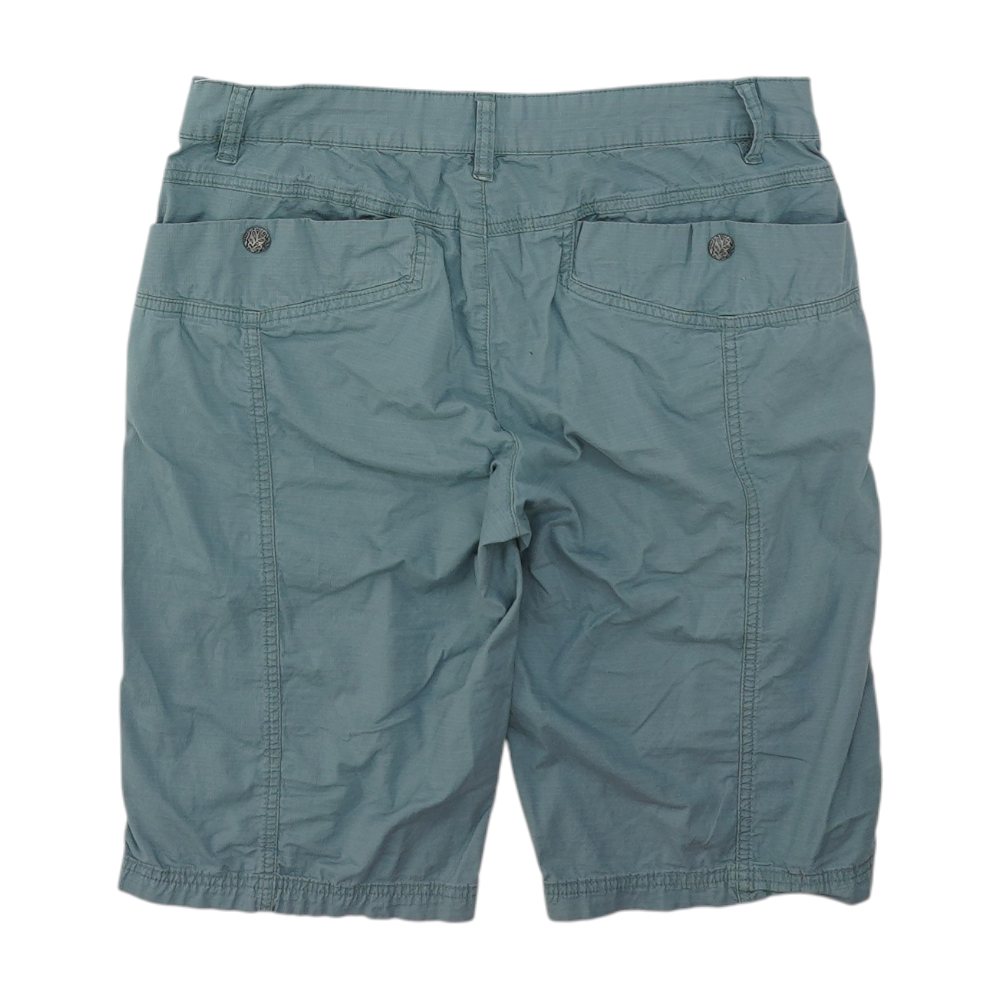 Blue Solid Chino / Khaki Shorts