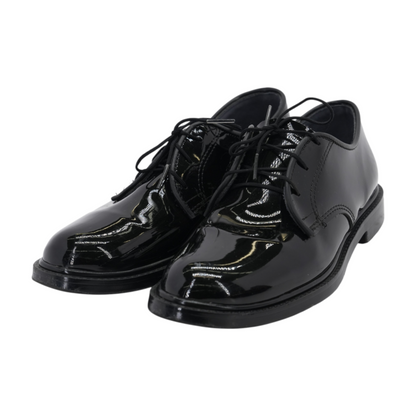 Black Lace-Up Flats