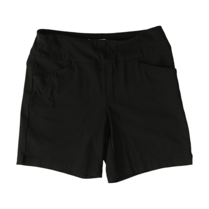 Black Solid Active Shorts