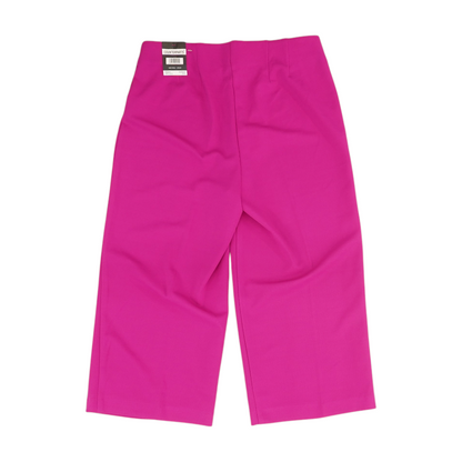 Pink Solid Chino Capris
