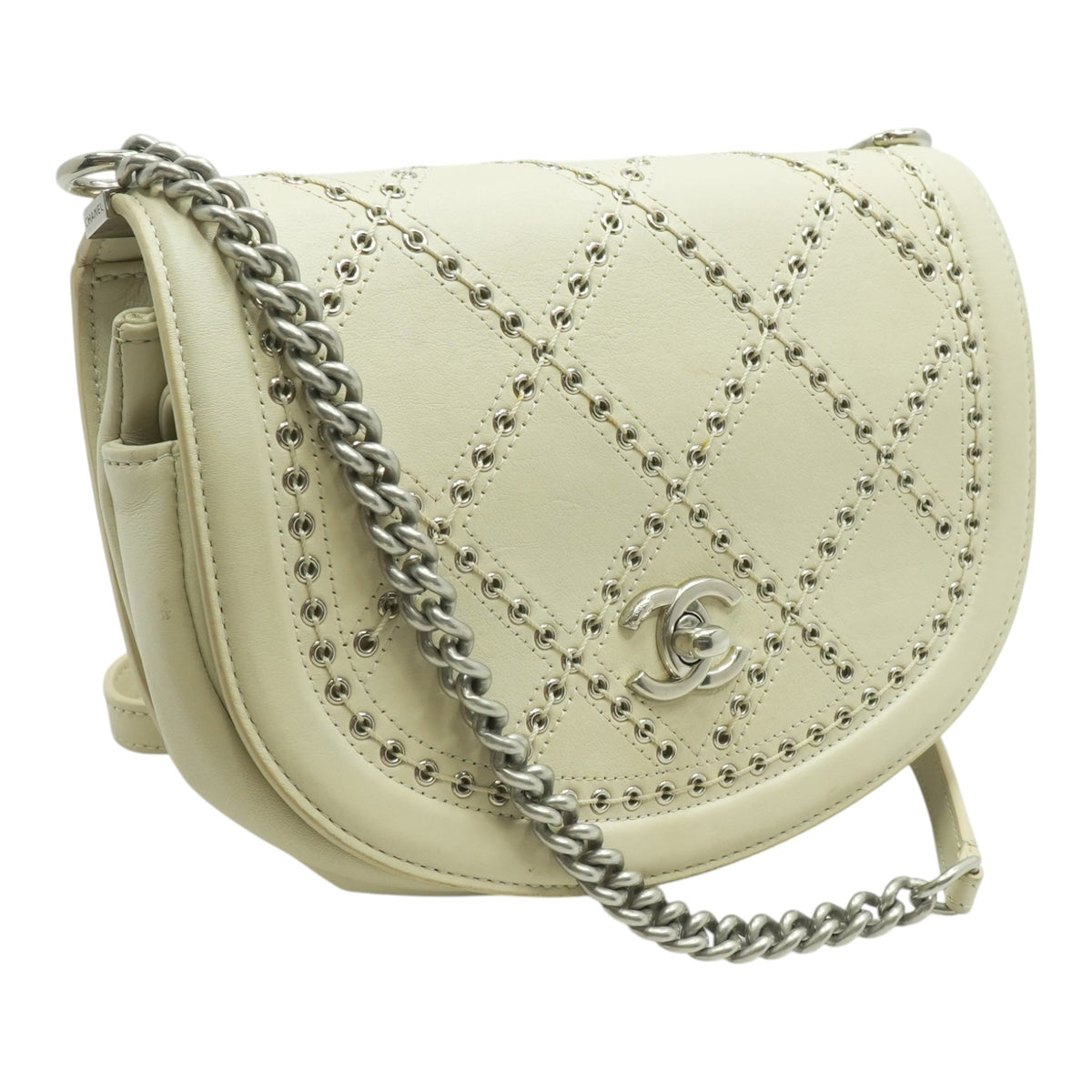 Coco Eyelets Round Flap Bag