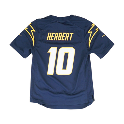 Boys' Navy Los Angeles Charger Short Sleeve Jersey