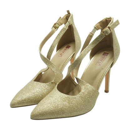 Gold Stiletto Heels