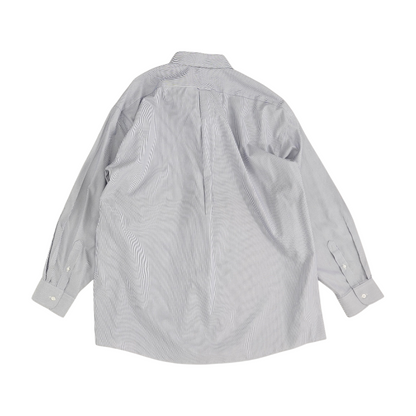 Blue Striped Long Sleeve Button Down