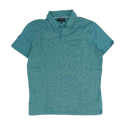Green Print Short Sleeve Polo