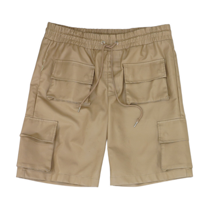 Khaki Solid Chino Shorts