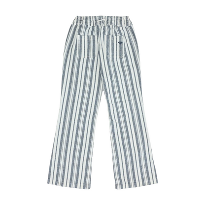 Blue Striped Regular Pants