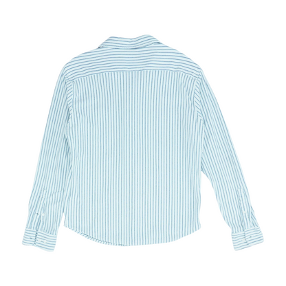 Blue Plaid Long Sleeve Button Down