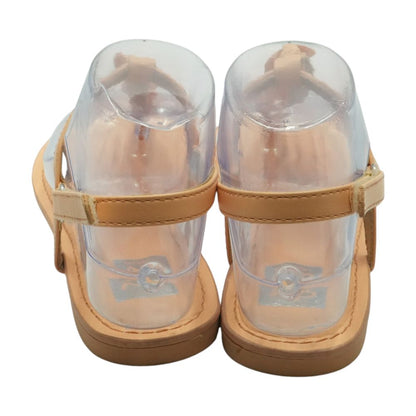 Peach Leather Sandals