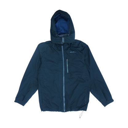 Black Solid Rain Jacket