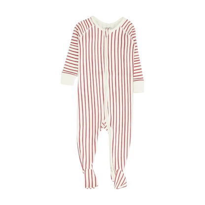 White Striped One-Piece