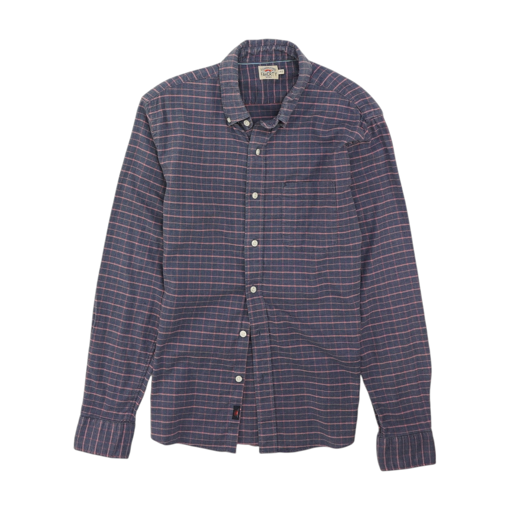 Blue Check Flannel Button Down