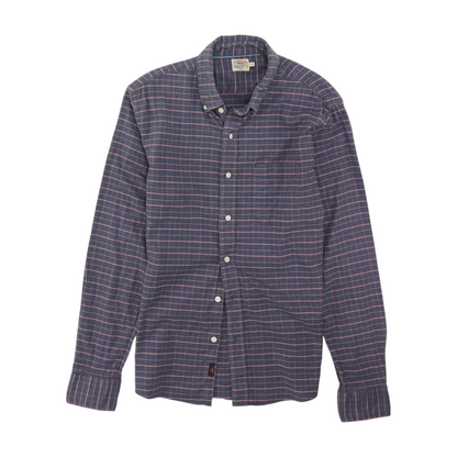 Blue Check Flannel Button Down