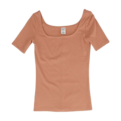 Peach Solid T-Shirt